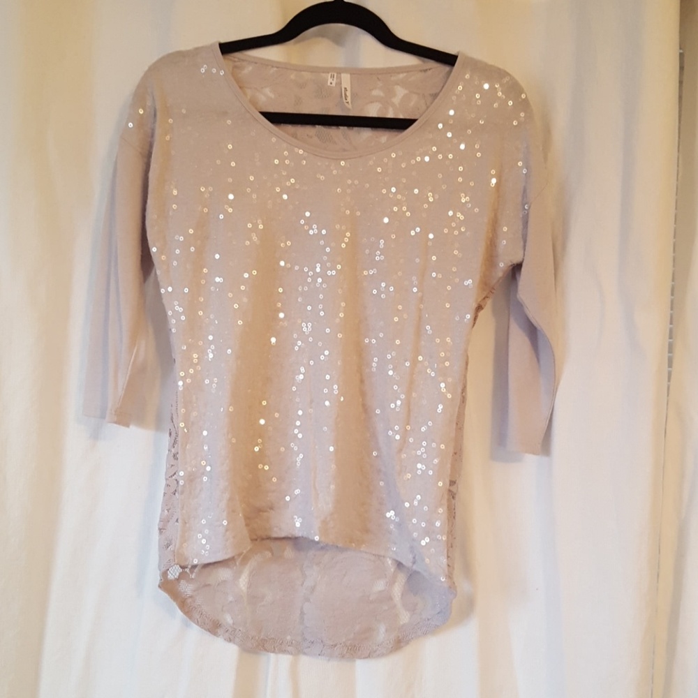Small gray dressy top